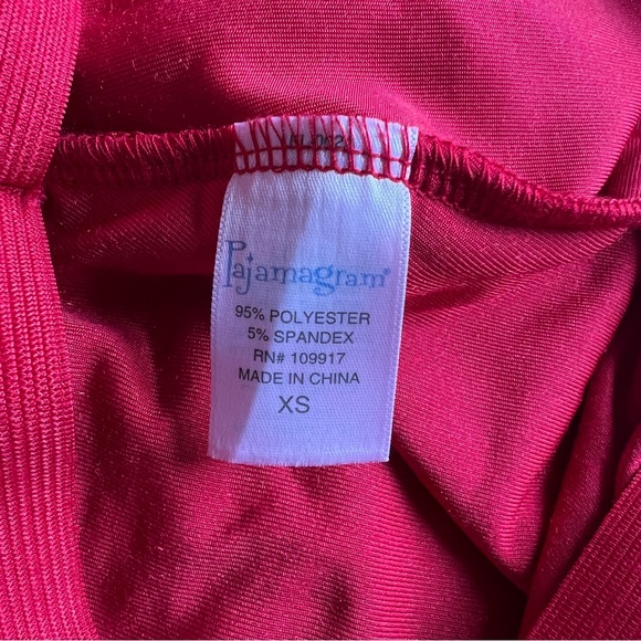 NWT Pajamagram Vintage Velour Ruby Red Long Sleeve PJ Set, XS - Picture 11 of 11